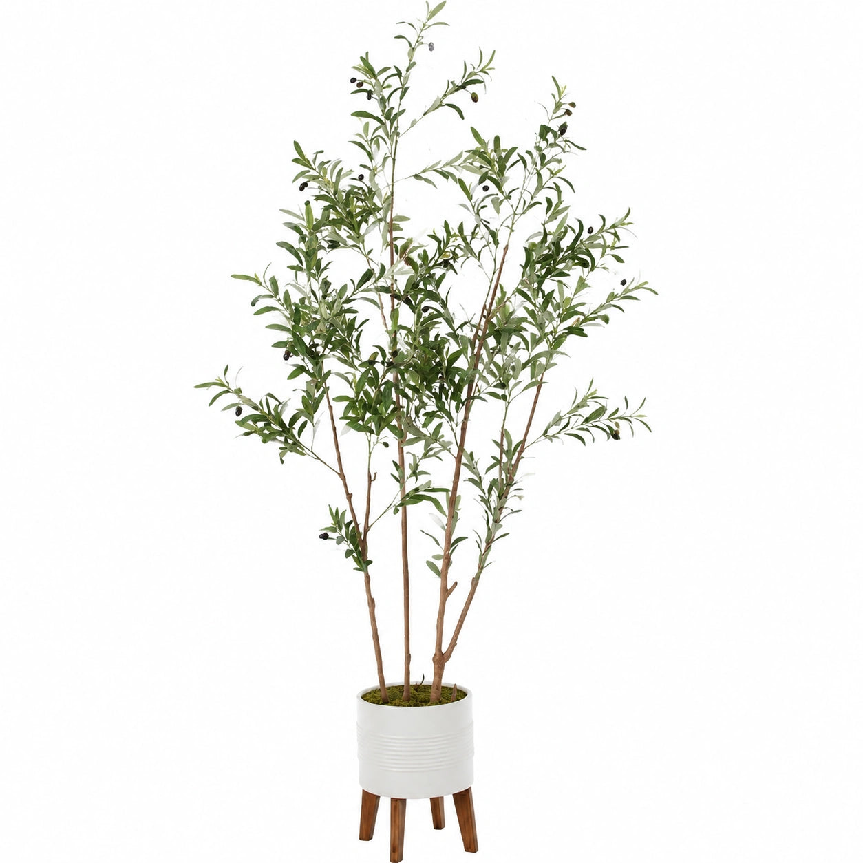 Árbol de Olivo Artificial con Maceta Interior 150 cm Verde