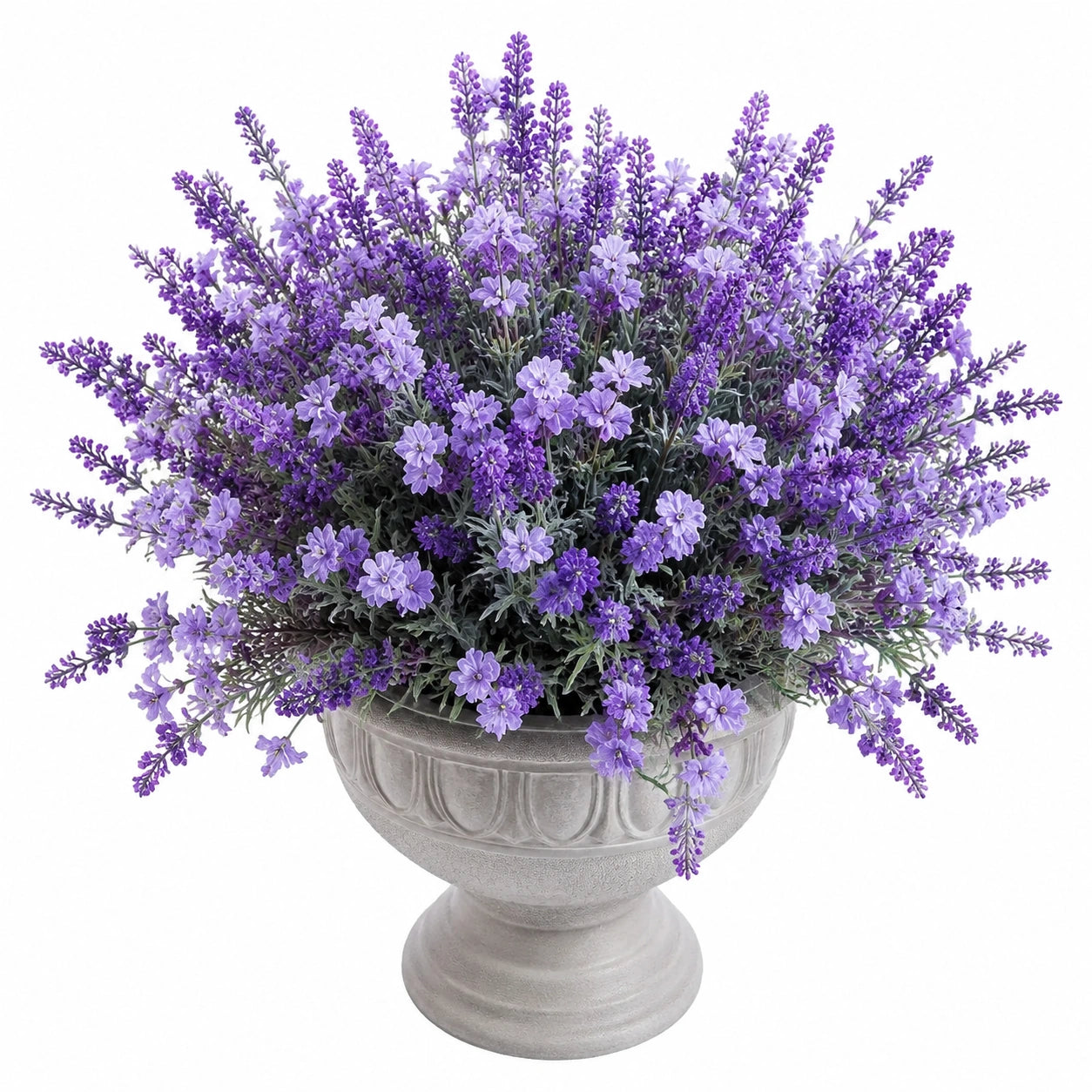 Lavanda Artificial en Maceta Decorativa, 40 cm, Lila/Púrpura