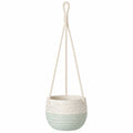 Macetero Colgante Beige y Verde 15x15 cm
