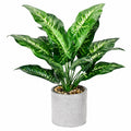 Planta Artificial Decorativa Verde con Maceta de Cemento